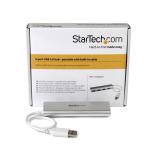 StarTech.com - Hub Ladrón USB 3.0 de 4 Puertos - Hub Concentrador USB-A - Alimentado por el Bus - 5Gbps - Hub USB Portátil - Car