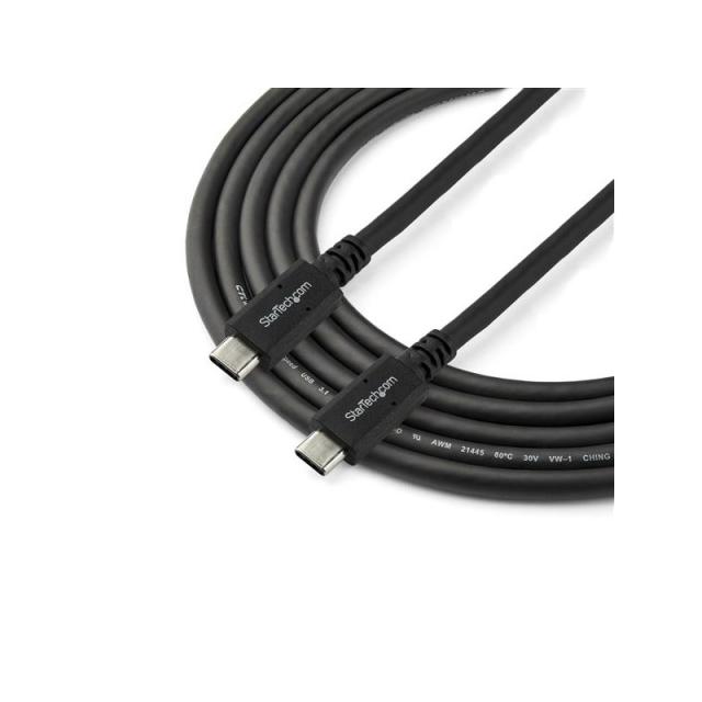 StarTech.com - Cable de 1,8m USB-C a USB-C - PD de 5A - USB TipoC - Certificado para Funcionar con Chromebook - USB-IF - M a M -