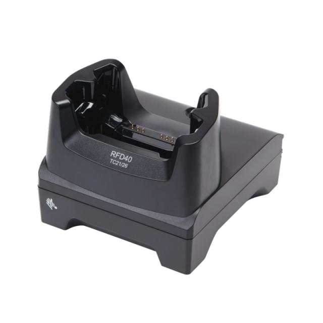 Zebra - CRD1S0T-RFD40-TC2X-CHG-1R cargador de dispositivo móvil Ordenador portátil, Lector RFID Negro Corriente alterna Interior