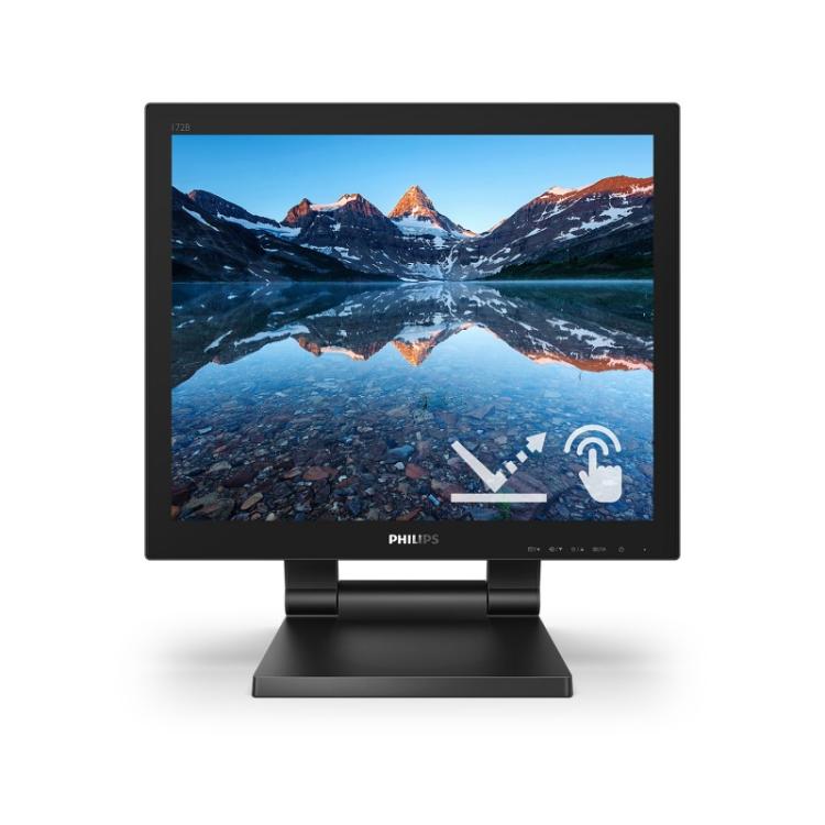 Philips - 172B9TL/00 pantalla para PC 43,2 cm (17") 1280 x 1024 Pixeles Full HD LCD Pantalla táctil Negro