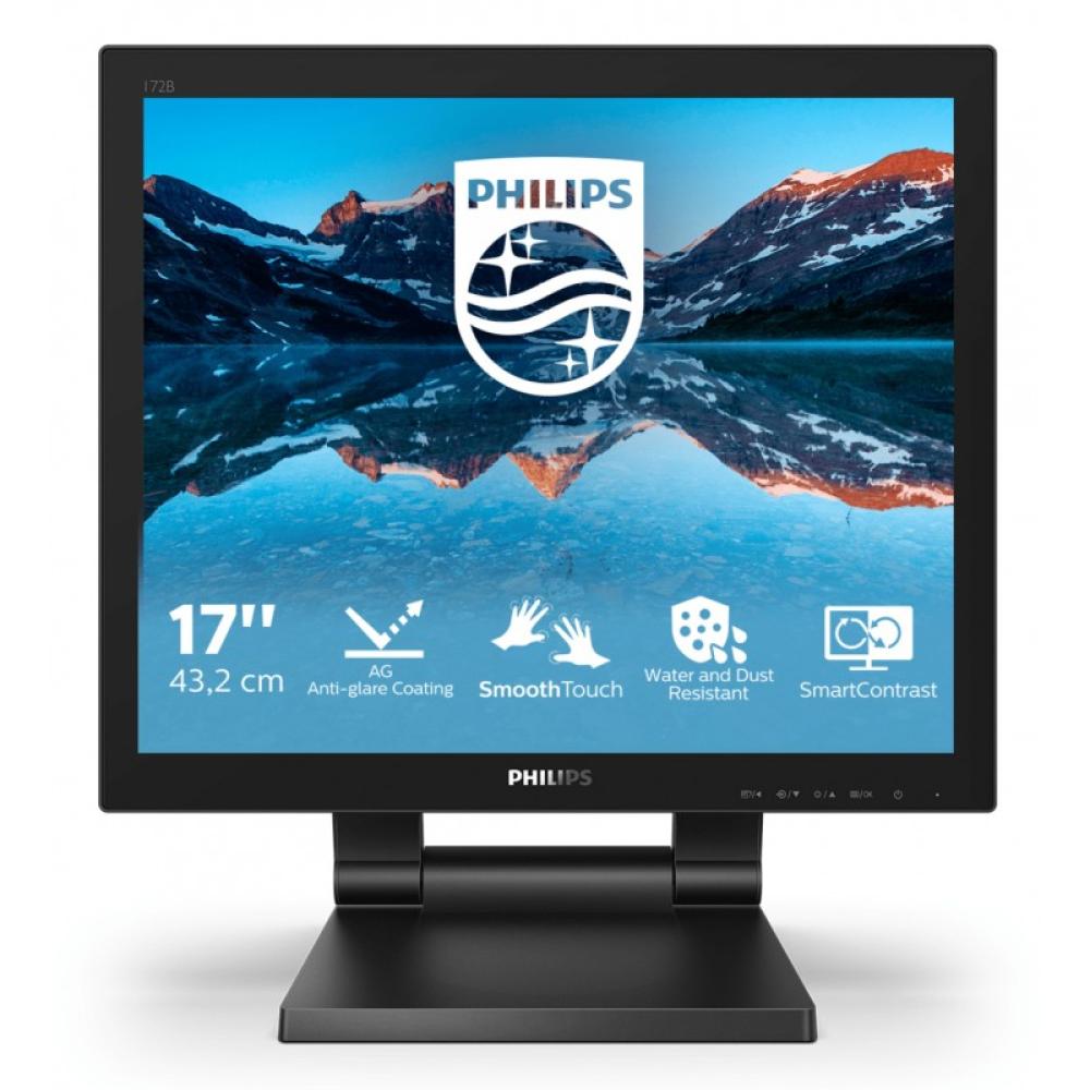 Philips - 172B9TL/00 pantalla para PC 43,2 cm (17") 1280 x 1024 Pixeles Full HD LCD Pantalla táctil Negro