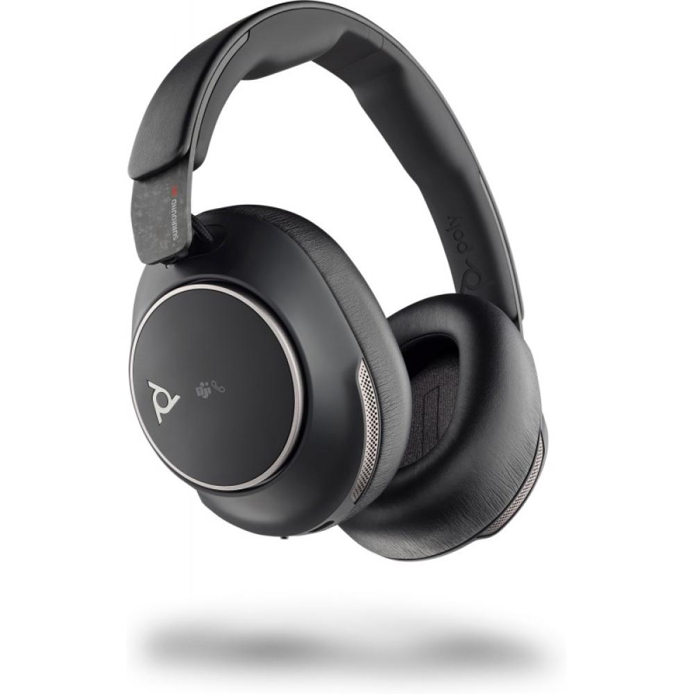 HP Poly - Auriculares Poly Voyager Surround 80 UC con certificación Microsoft Teams USB-C + Adaptador USB-C/A