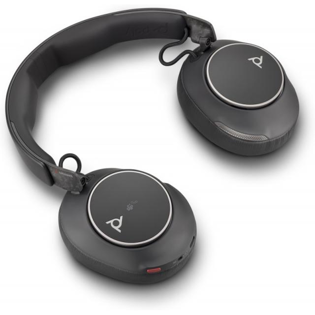 HP Poly - Auriculares Poly Voyager Surround 80 UC con certificación Microsoft Teams USB-C + Adaptador USB-C/A
