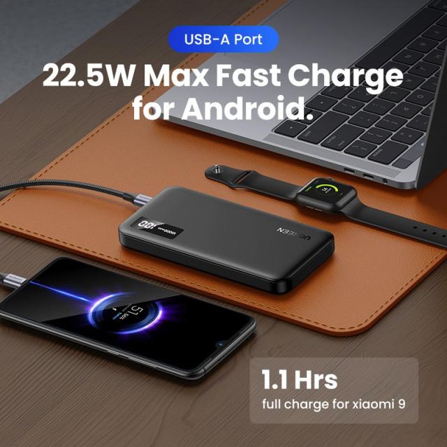 Ugreen - 25742 batería externa Ión de litio 10000 mAh Negro