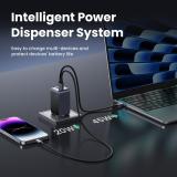 Ugreen - Nexode Air 65W sieninis kroviklis, USB + 2x USB-C pilkos spalvos Ordenador portátil, Teléfono móvil, Ratón, Portátil, B