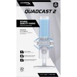HyperX - QuadCast 2 - Micrófono USB (Frost)