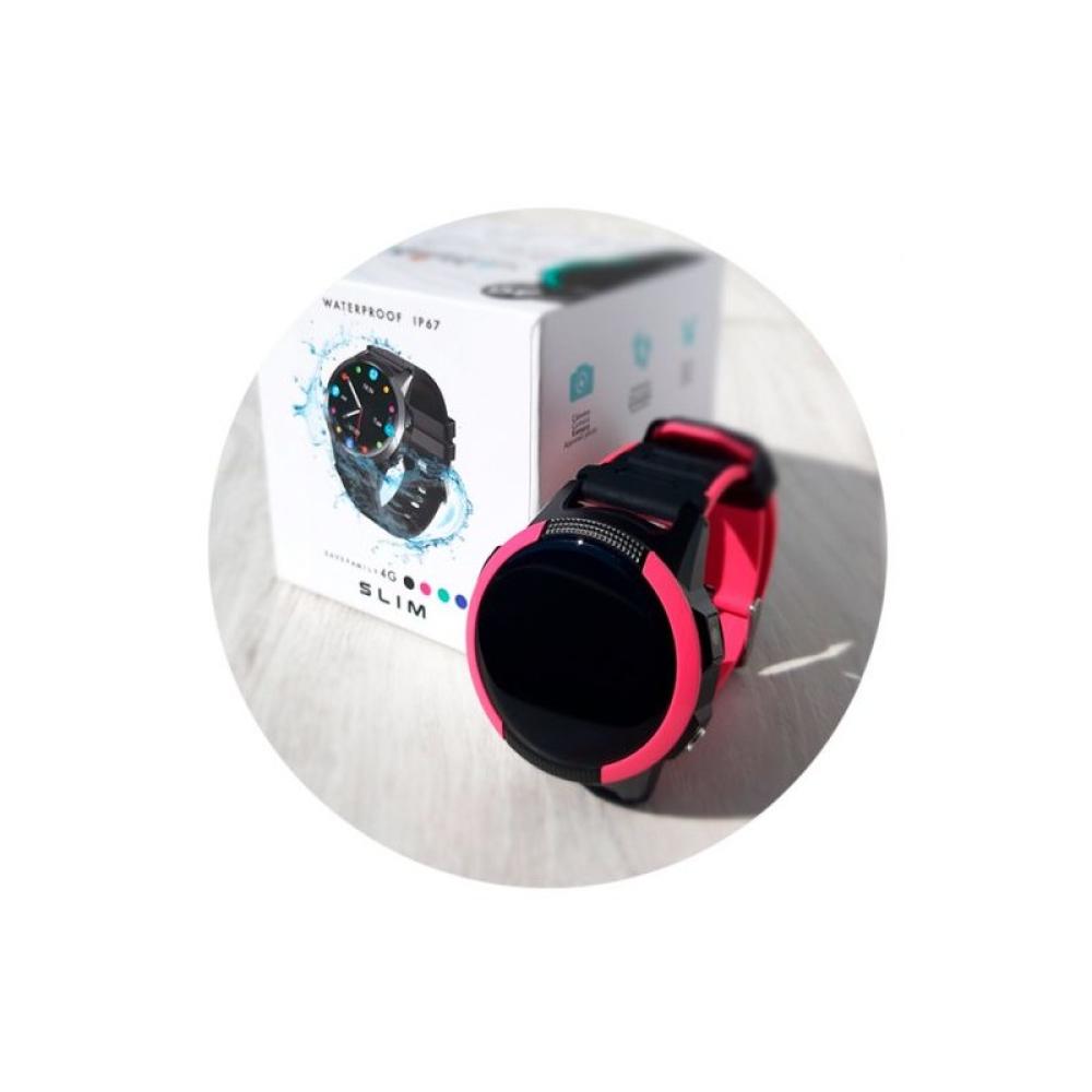 SaveFamily - Slim 3,25 cm (1.28") IPS Digital Pantalla táctil Rosa GPS (satélite)