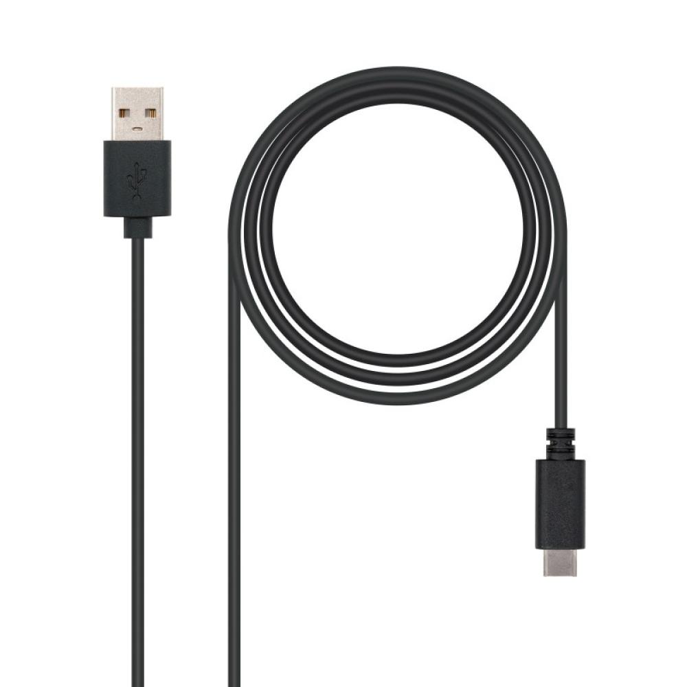 Nanocable - USB 2.0, 0.5m cable USB 0,5 m USB C USB A Negro