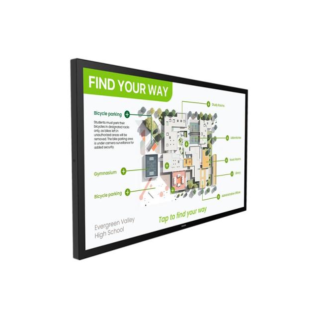 Philips - 3000 series 55BDL3751T/00 pantalla de señalización Panel plano interactivo 138,4 cm (54.5") LCD Wifi 450 cd / m² 4K Ul