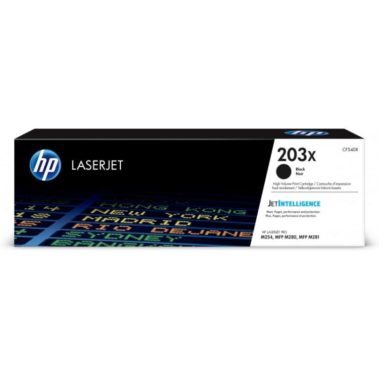 HP - Cartucho de tóner Original LaserJet 203X negro de alta capacidad