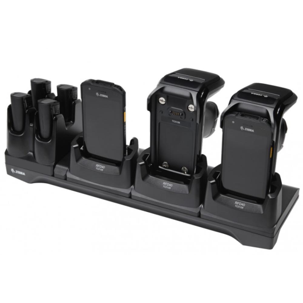 Zebra - CRD3S4T-RFD40-TC2X-CHG-1R cargador de dispositivo móvil Ordenador portátil, Lector RFID Negro Corriente alterna Interior