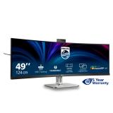 Philips - 49B2U6903CH/00 pantalla para PC 124,5 cm (49") 5120 x 1440 Pixeles Dual QHD LCD Gris