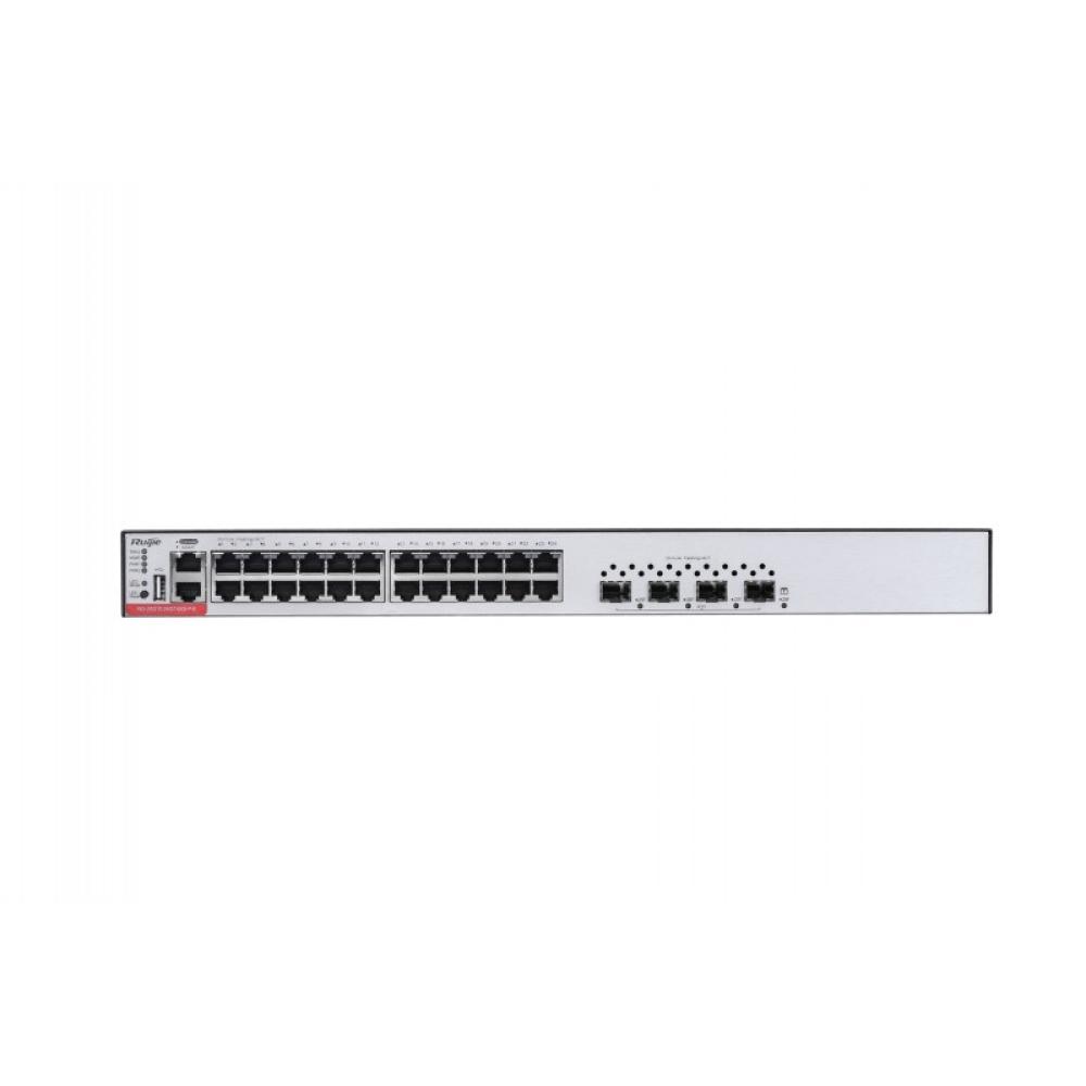 Ruijie Networks - RG-S5310-24GT4XS-P-E switch Gestionado Gigabit Ethernet (10/100/1000) Energía sobre Ethernet (PoE) 1U Plata