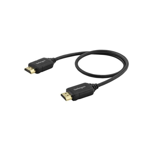 StarTech.com - Cable de 50cm HDMI 2.0 Certificado Premium con Ethernet - HDMI de Alta Velocidad Ultra HD de 4K a 60Hz HDR10 - pa
