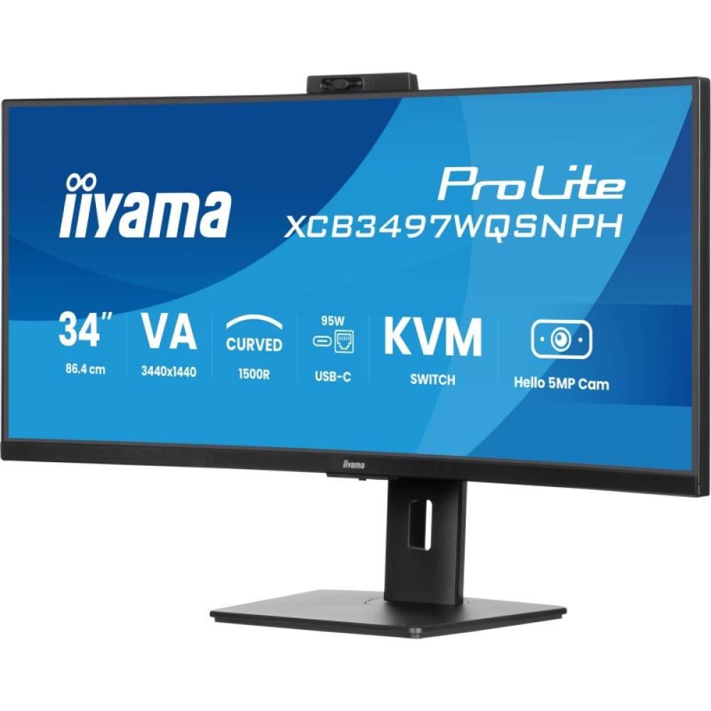 iiyama - ProLite XCB3497WQSNPH-B1 pantalla para PC 86,4 cm (34") 3440 x 1440 Pixeles UltraWide Quad HD LED Negro