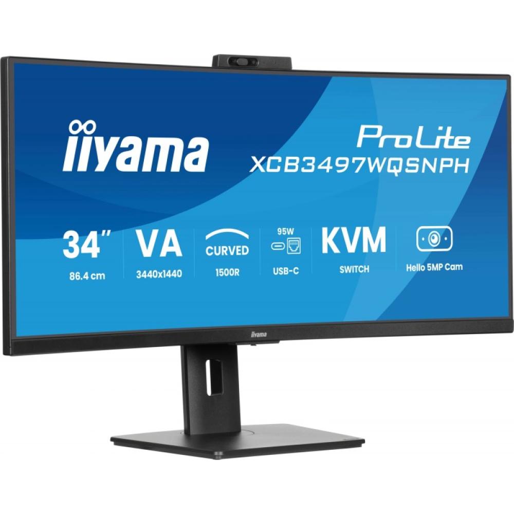iiyama - ProLite XCB3497WQSNPH-B1 pantalla para PC 86,4 cm (34") 3440 x 1440 Pixeles UltraWide Quad HD LED Negro
