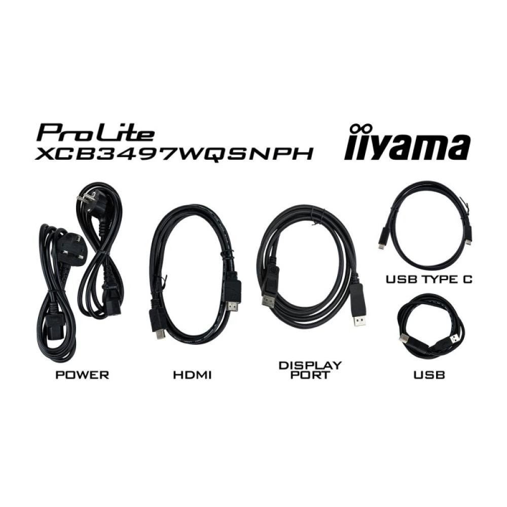 iiyama - ProLite XCB3497WQSNPH-B1 pantalla para PC 86,4 cm (34") 3440 x 1440 Pixeles UltraWide Quad HD LED Negro