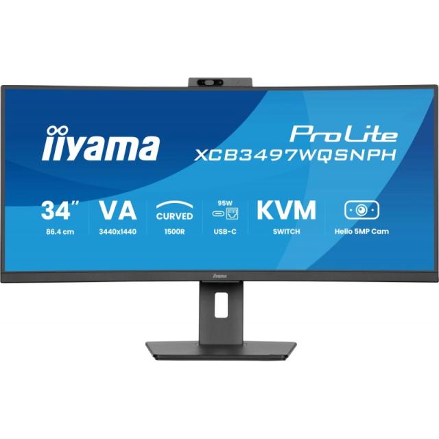 iiyama - ProLite XCB3497WQSNPH-B1 pantalla para PC 86,4 cm (34") 3440 x 1440 Pixeles UltraWide Quad HD LED Negro
