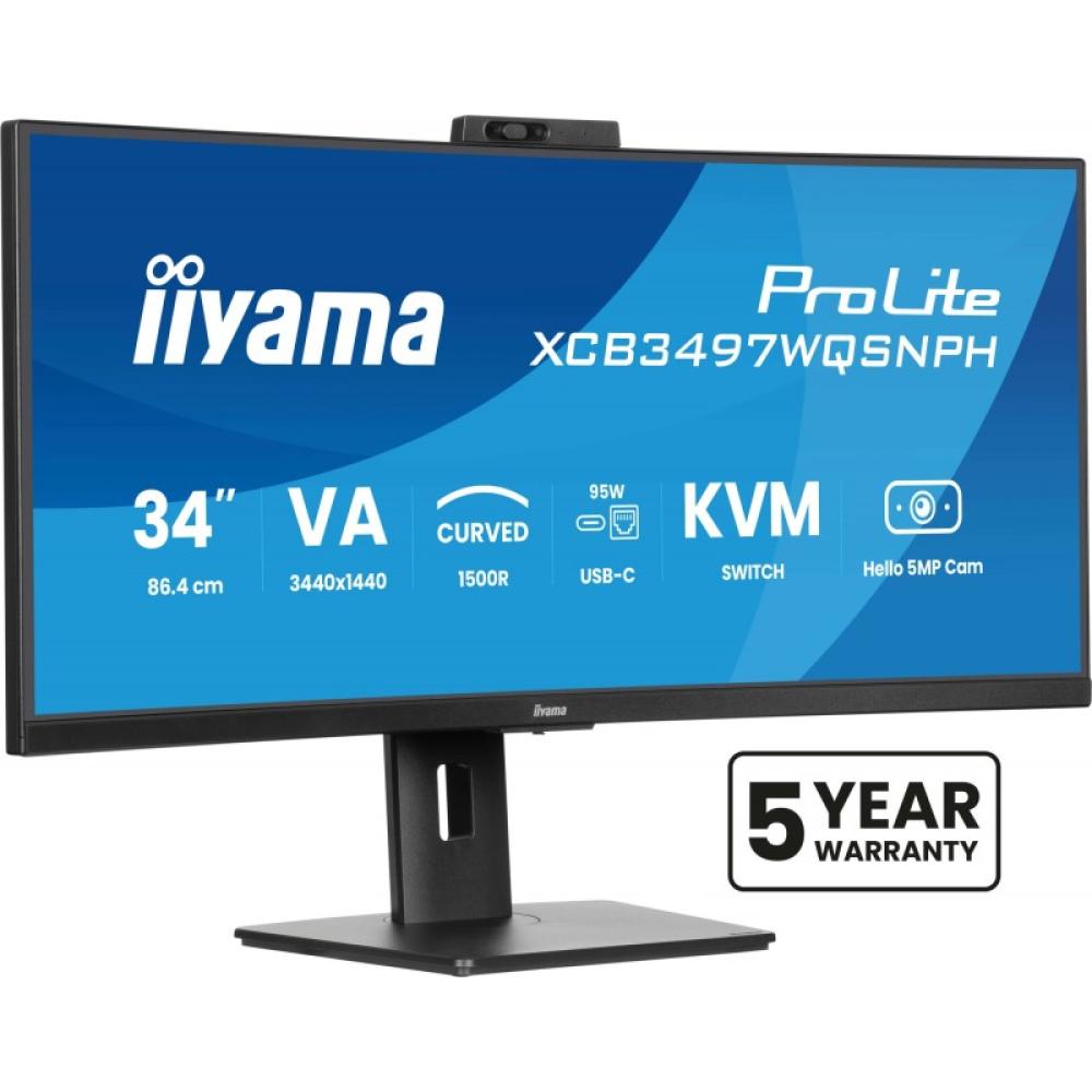 iiyama - ProLite XCB3497WQSNPH-B1 pantalla para PC 86,4 cm (34") 3440 x 1440 Pixeles UltraWide Quad HD LED Negro