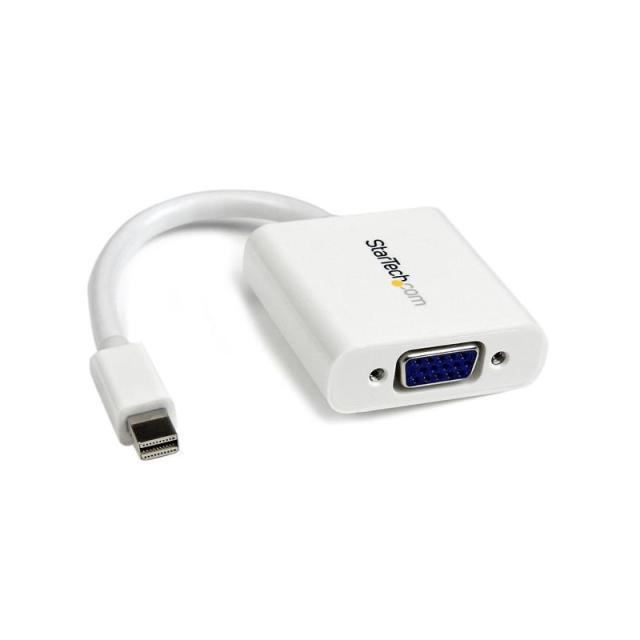 StarTech.com - Adaptador Conversor de Vídeo Mini DisplayPort DP a VGA - 1920x1200 - Activo- Blanco