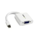StarTech.com - Adaptador Conversor de Vídeo Mini DisplayPort DP a VGA - 1920x1200 - Activo- Blanco