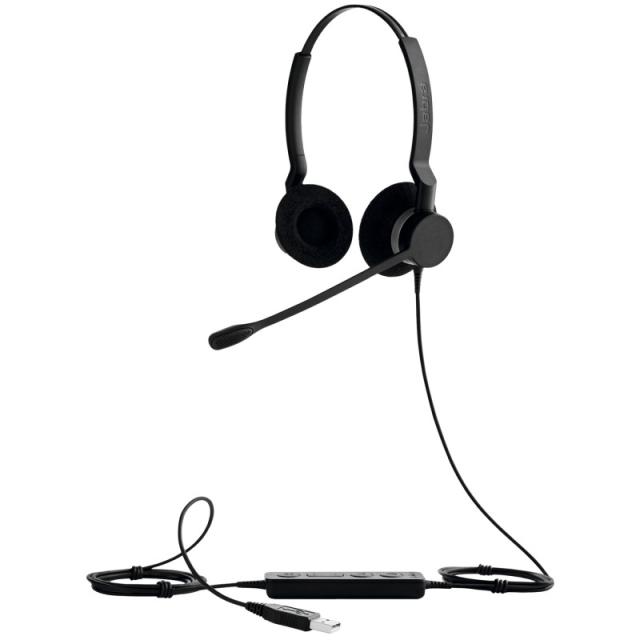 Jabra - Biz 2300 Auriculares Alámbrico Diadema Oficina/Centro de llamadas USB tipo A Negro - 2399-823-109