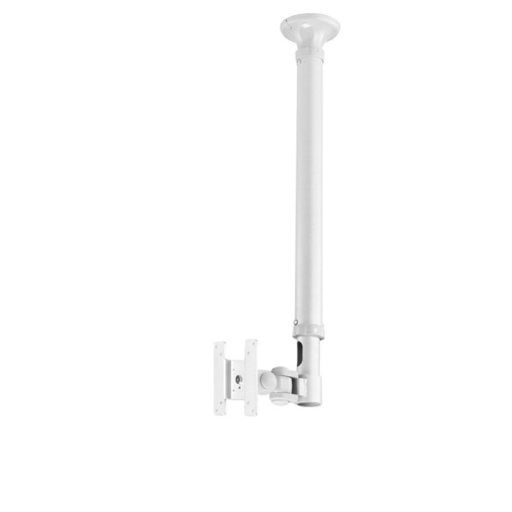 Neomounts - FPMA-C100WHITE Soporte de techo para monitor/TV 10-30" - alt. 79-129 cm