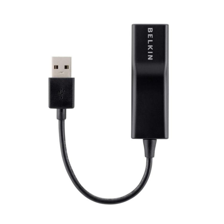 Belkin - F4U047BT cambiador de género para cable RJ-45 USB 2.0 Type-A Negro