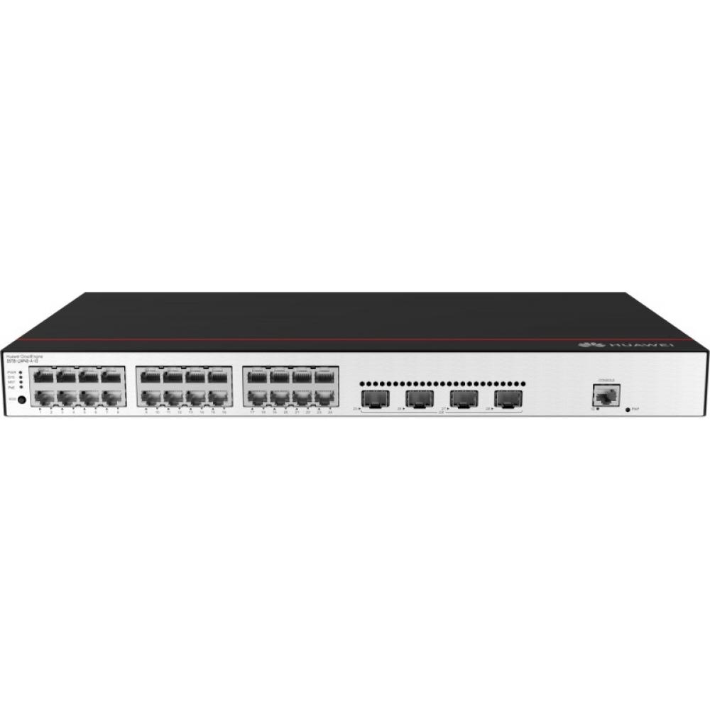 Huawei - CloudEngine S5735-L24P4S-A-V2 Gestionado L3 Gigabit Ethernet (10/100/1000) Energía sobre Ethernet (PoE) 1U Negro, Plata