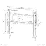 Neomounts - WL30-750BL16 Soporte de pared robusto 42-86" - fijo - bloqueable - instalación rápida - TÜV
