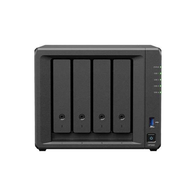 Synology - DP340 servidor de almacenamiento NAS Escritorio R1600 16 GB 32 TB Unidad de disco duro Negro