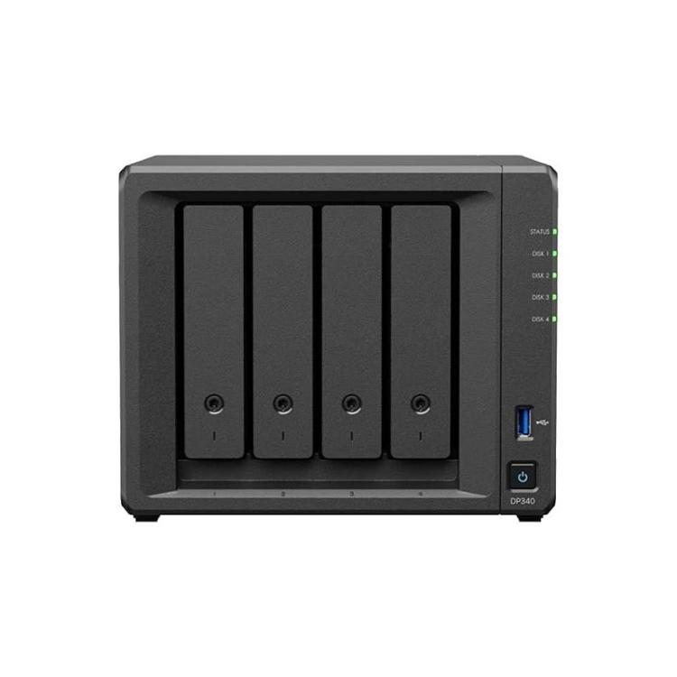 Synology - DP340 servidor de almacenamiento NAS Escritorio R1600 16 GB 32 TB Unidad de disco duro Negro