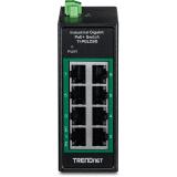 Trendnet - TI-PGLC80 switch No administrado Gigabit Ethernet (10/100/1000) Energía sobre Ethernet (PoE) Negro