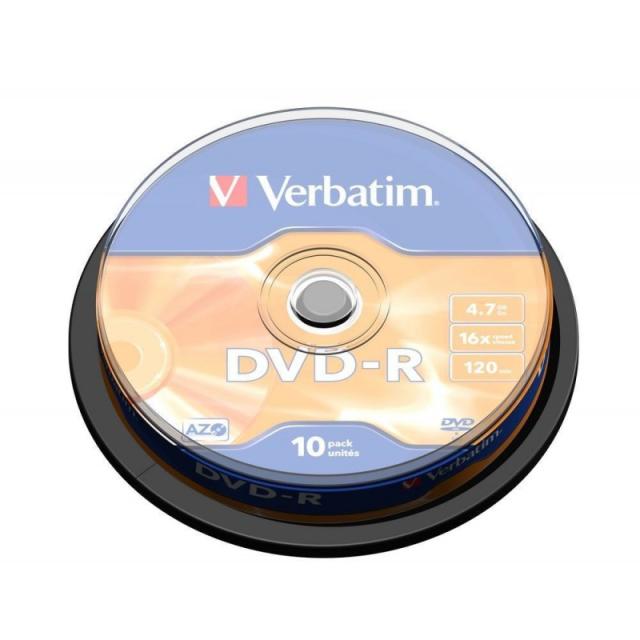 Verbatim - DVD-R Matt Silver 4,7 GB 10 pieza(s)