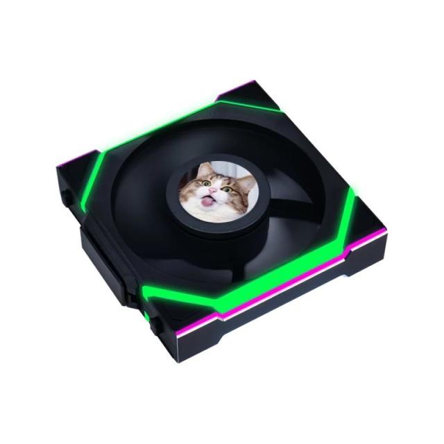 Lian Li - UNI FAN SL Wireless LCD 120 Reverse Blade Carcasa del ordenador Ventilador 12 cm Negro 1 pieza(s)