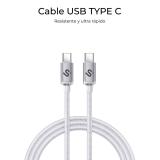 SUBBLIM - CABLE OPTIMUS 60W C-C 1m WHITE