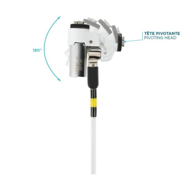 Mobilis - 001325 cable antirrobo Blanco 1,8 m