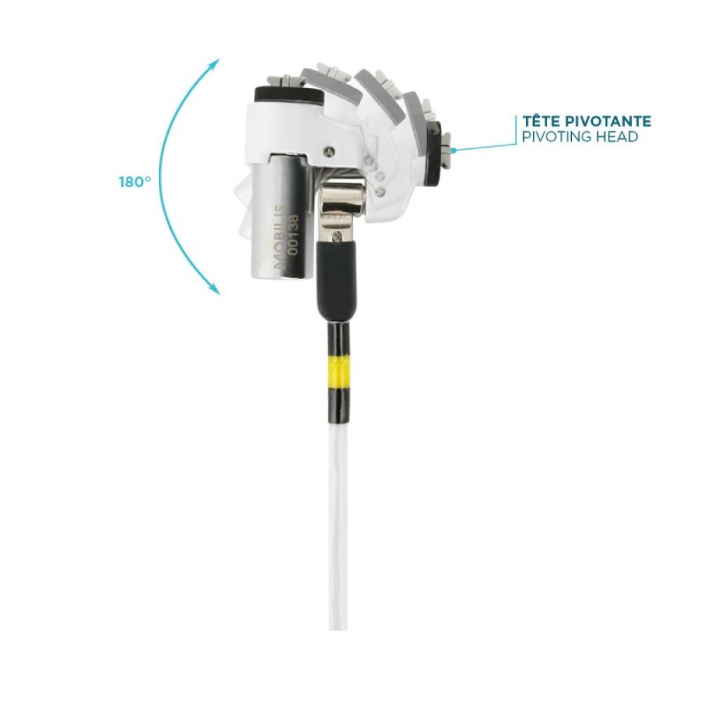Mobilis - 001325 cable antirrobo Blanco 1,8 m