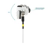 Mobilis - 001325 cable antirrobo Blanco 1,8 m