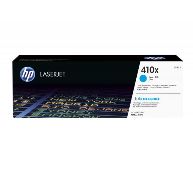 HP - Cartucho de tóner original LaserJet 410X cian de alta capacidad