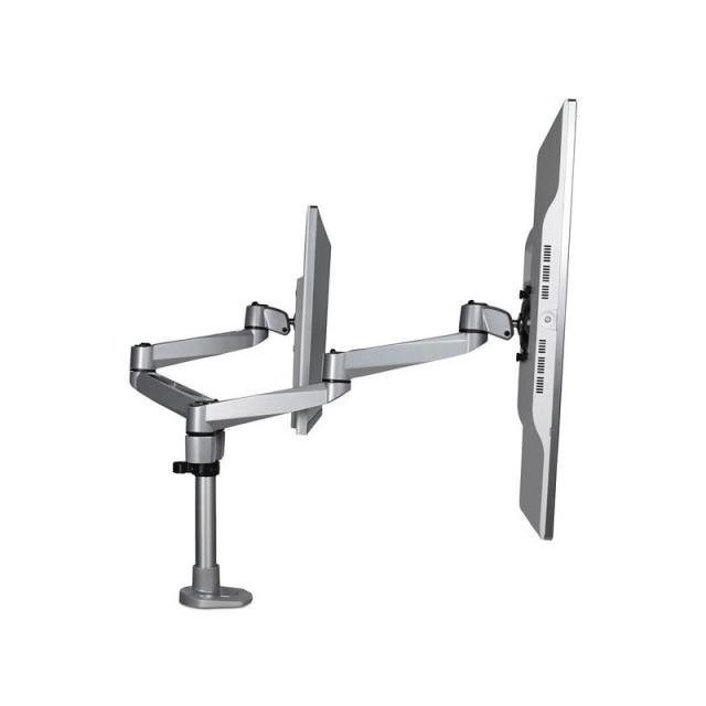 StarTech.com - Brazo Articulado Prémium para Dos Monitores de hasta 30" - Soporte VESA de Altura Ajustable - Montaje Mordaza/Oja