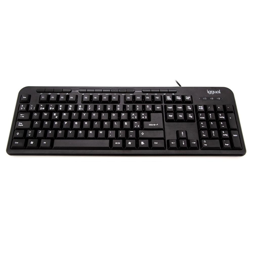 iggual - Teclado multimedia CK-BASIC-120T negro