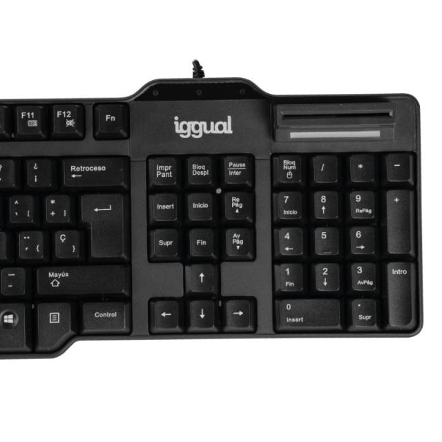 iggual - Teclado con lector DNI CK-ID-DNI SMARTcard