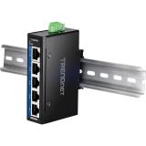 Trendnet - TI-GLC50 switch No administrado Gigabit Ethernet (10/100/1000) Negro