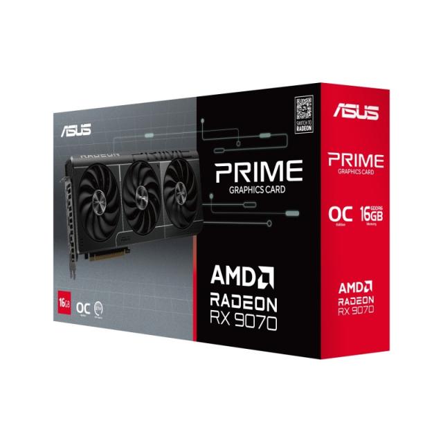 ASUS - Prime -RX9070-O16G AMD Radeon RX 9070 16 GB GDDR6