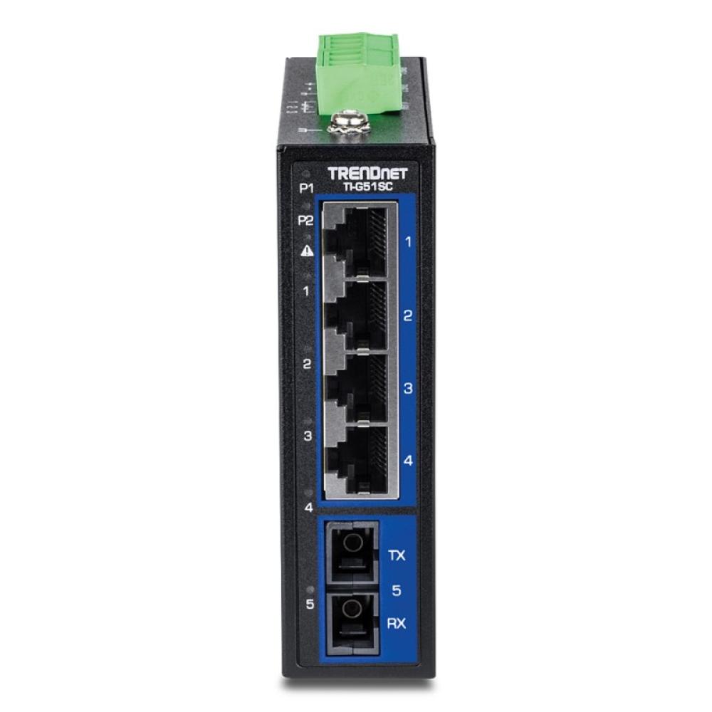 Trendnet - TI-G51SC switch No administrado Gigabit Ethernet (10/100/1000) Negro