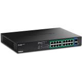Trendnet - TPE-TG182ES switch Gestionado Gigabit Ethernet (10/100/1000) Energía sobre Ethernet (PoE) Negro