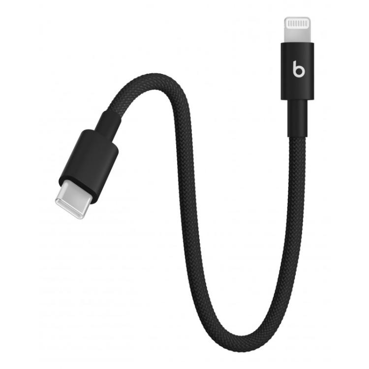Apple - MEQM4ZM/A cable de conector Lightning 0,2 m Negro