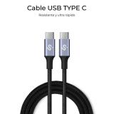 SUBBLIM - CABLE PLUS 100W C-C 1m BLACK