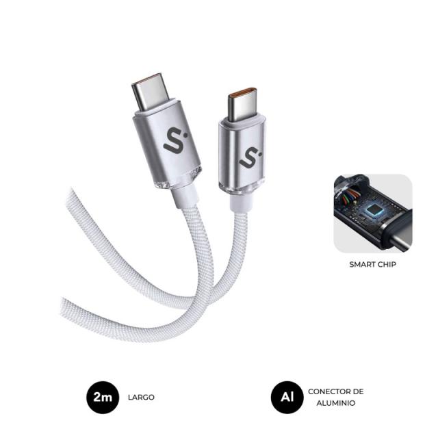 SUBBLIM - CABLE OPTIMUS 60W C-C 2m WHITE